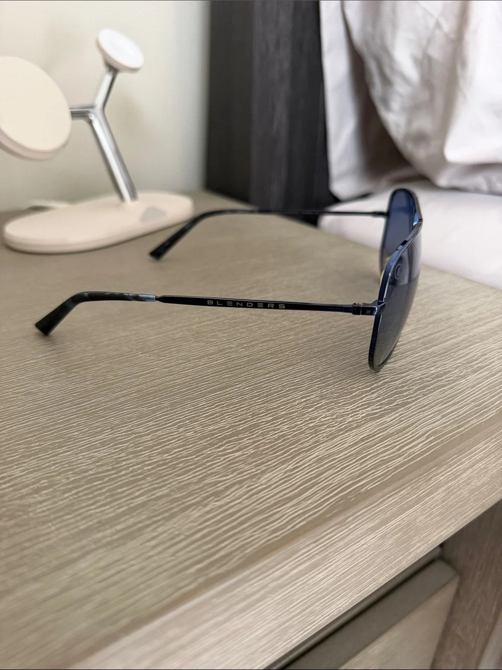 BLENDERS Infinite Midnight Navy Blue Aviator Sunglasses for Women